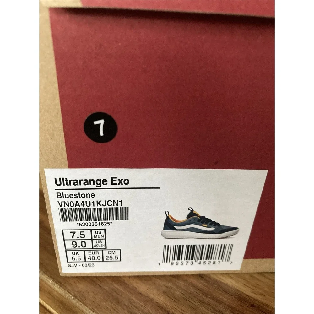 Vans UltraRange Exo Men's Size 7.5 Bluestone White Skateboarding Shoes NEW‎
